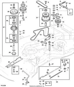 pictorial diagram of john deere 325 drive belt