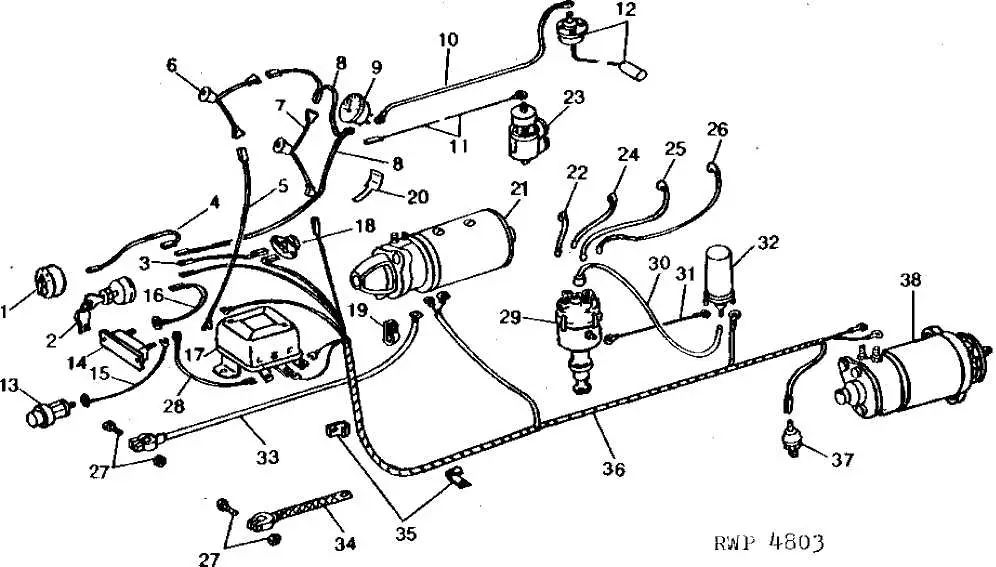 wire diagram 1010 john deere tractor