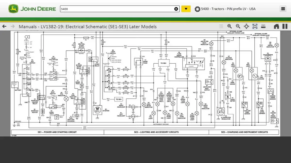 wire diagram 1010 john deere tractor lights