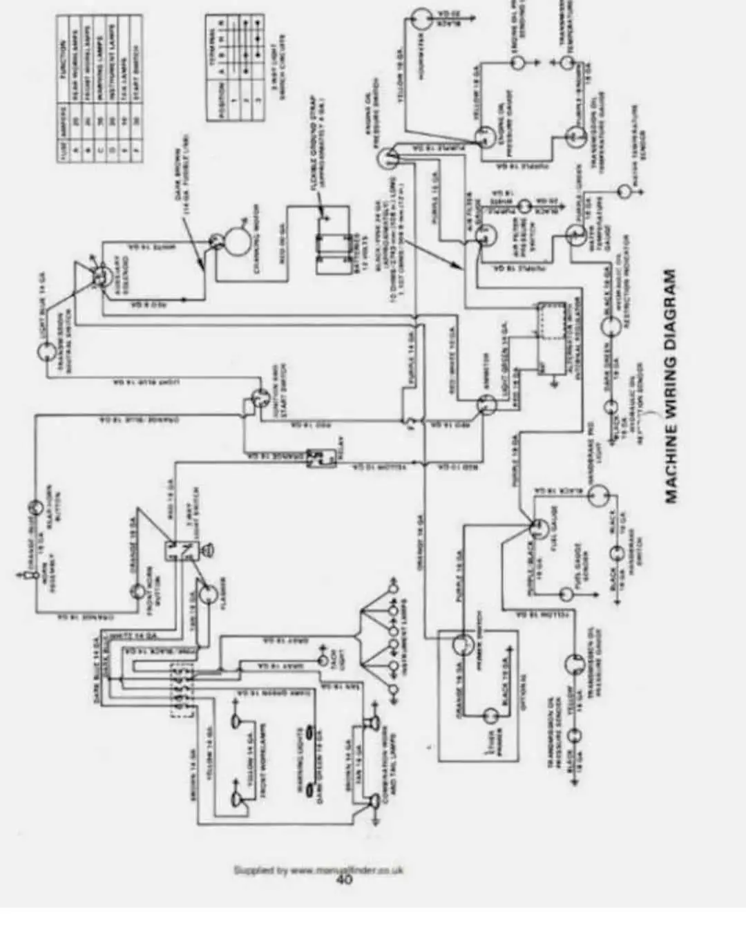 wiring diagram for 6400 john deere