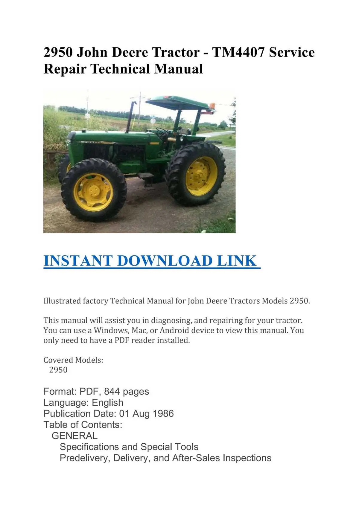wiring diagram for john deere 2950