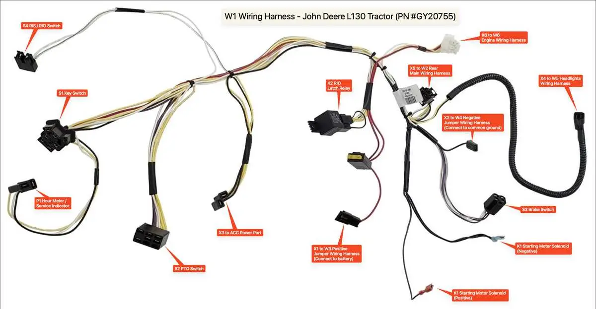 wiring diagram for john deere l100