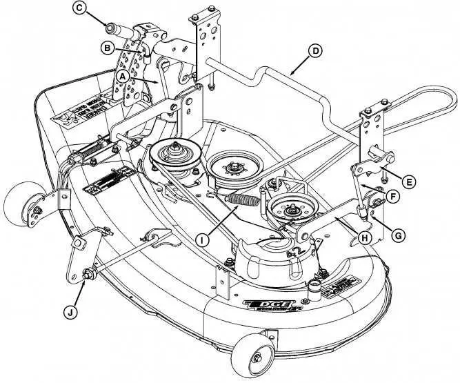 john deere z830a belt diagram