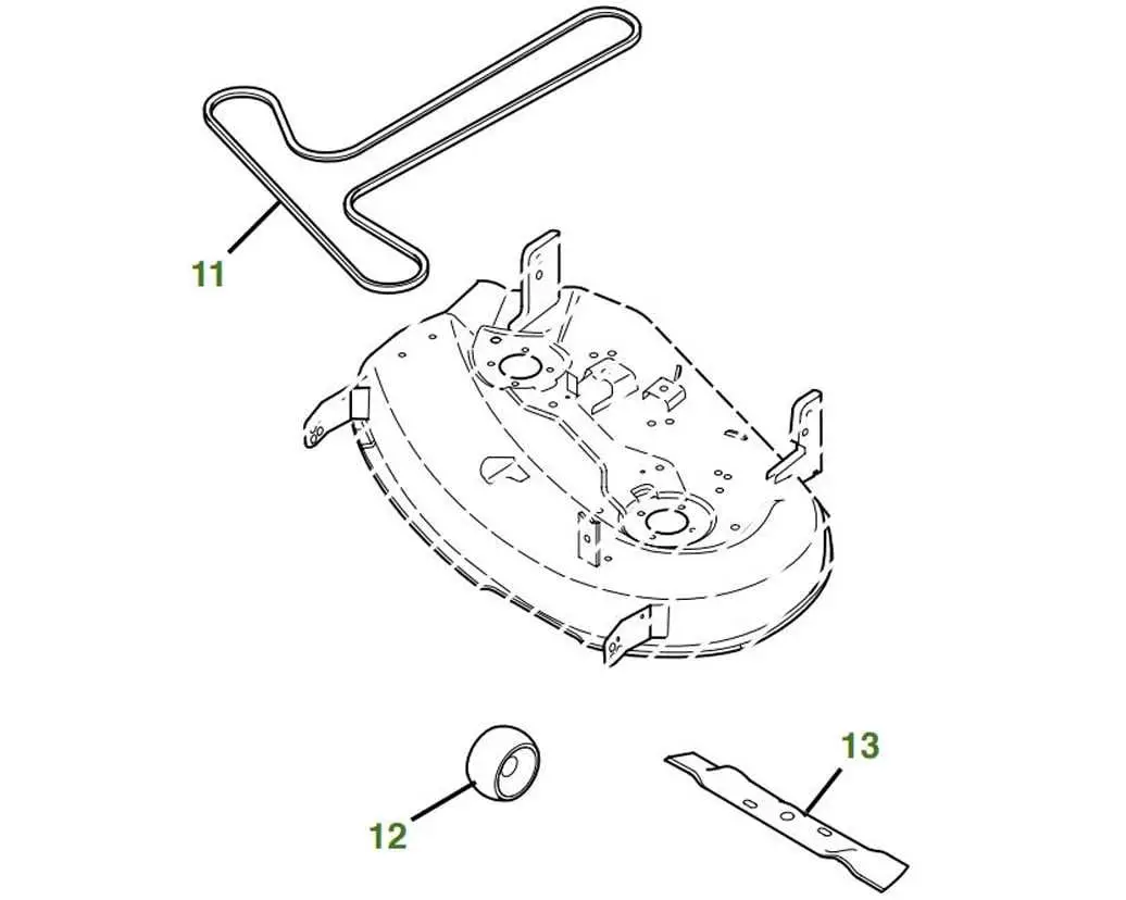 john deere d120 drive belt diagram