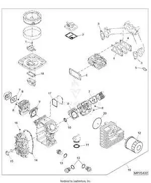 john deere 757 engine parts diagram