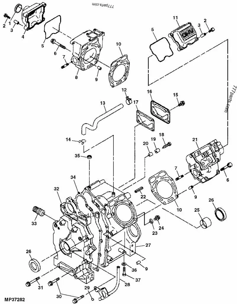 john deere gator 4x4 hpx parts diagram