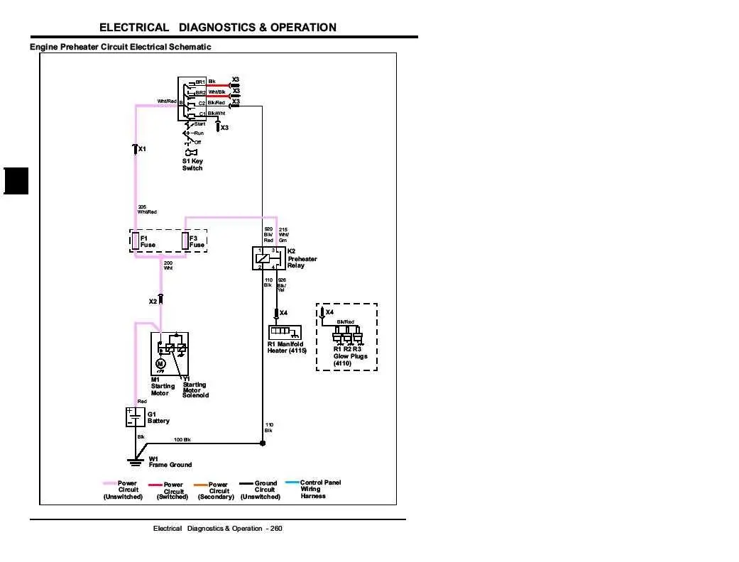 john deere glow plug wiring diagram