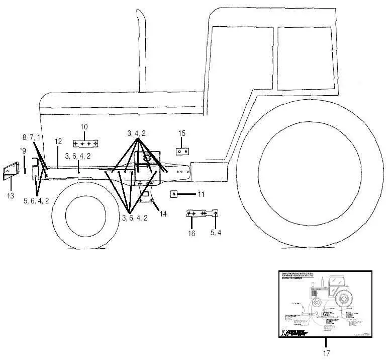 john deere 460 tractor front end loader parts diagram