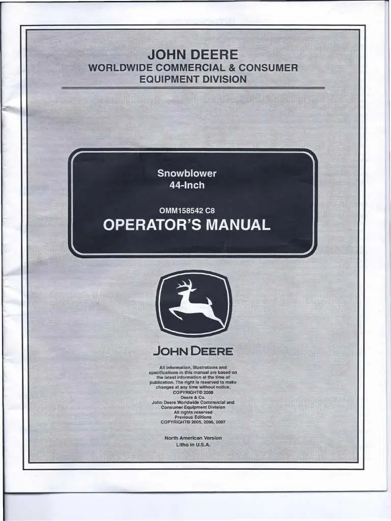 belt diagram for a 48 inch john deere snowblower