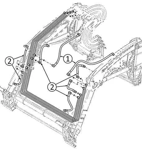 john deere 3520 hose diagram