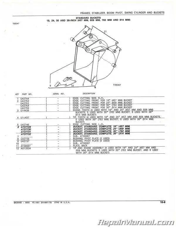 john deere backhoe rear end parts diagram