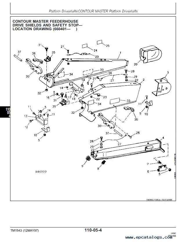john deere cts parts diagram