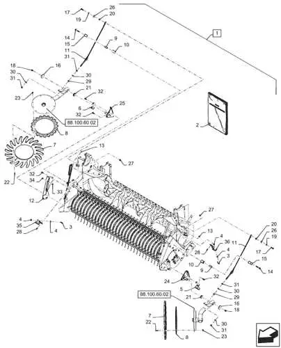 john deere 458 baler parts diagram