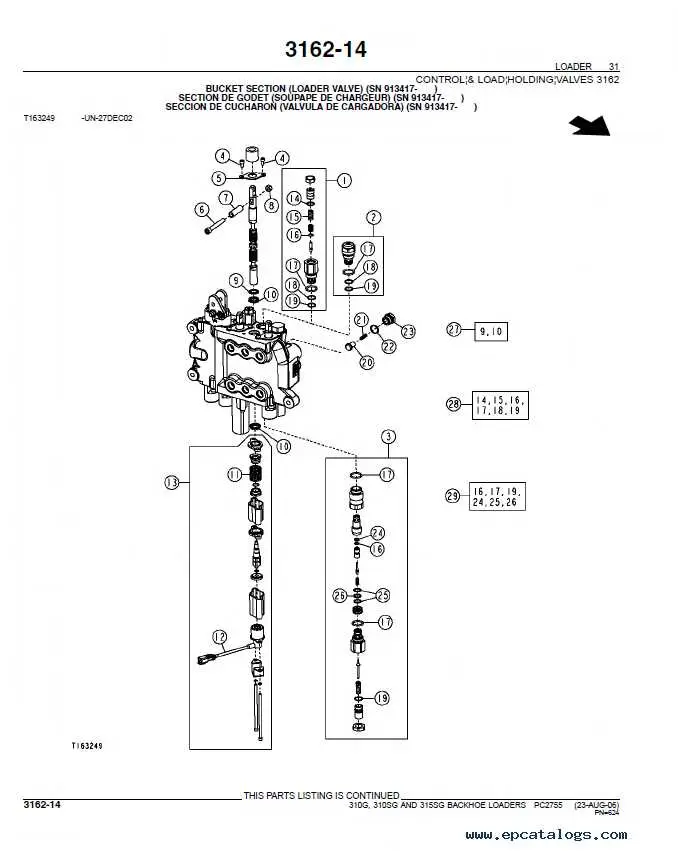 john deere 310 backhoe hydraulic hose diagram