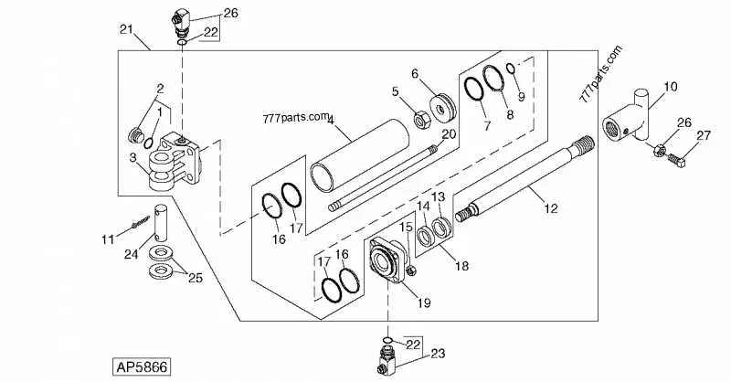 john deere 7000 planter marker cylinder diagram
