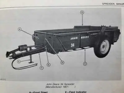 john deere 34 manure spreader parts diagram