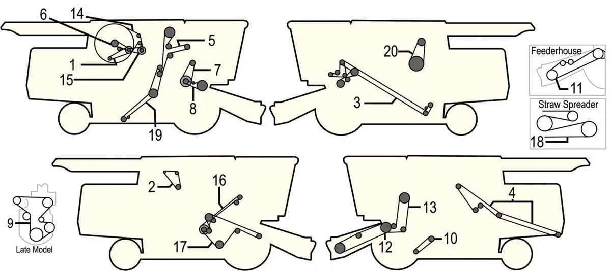 john deere 9510 belt diagram