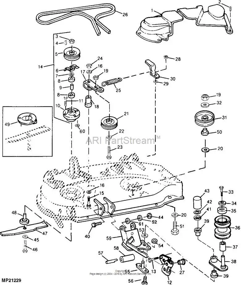 john deere 717a idler are diagram