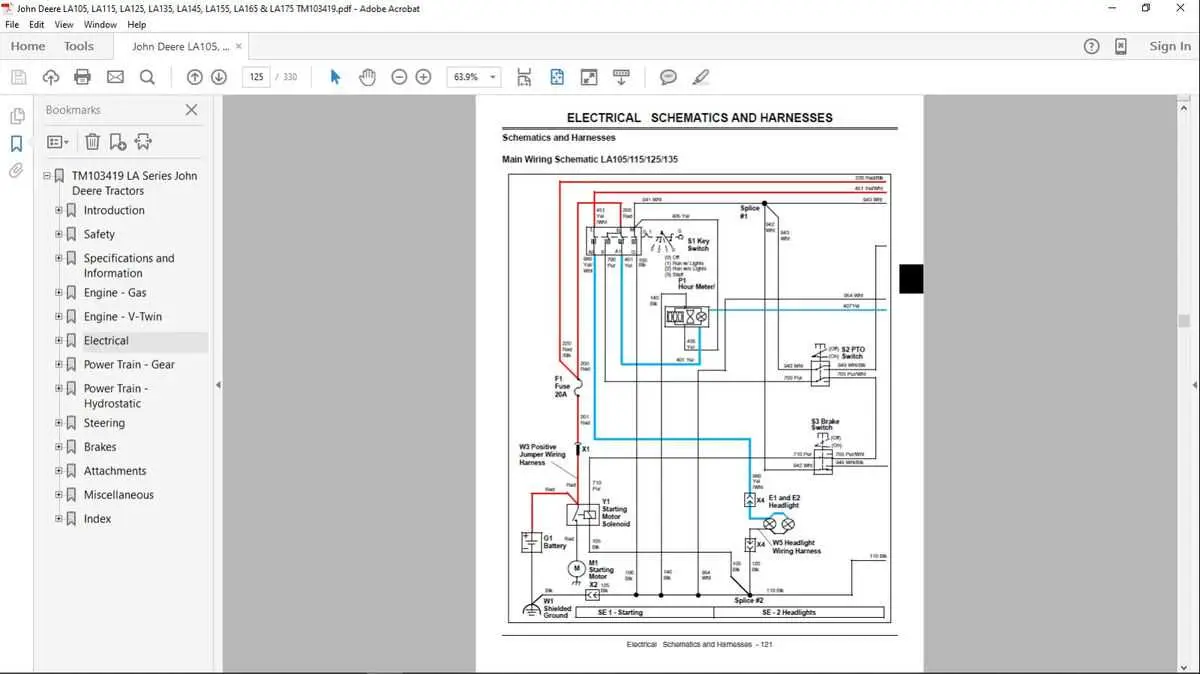 john deere la105 parts diagram pdf