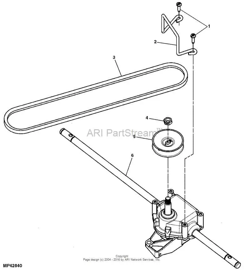 deck belt diagram for john deer la145