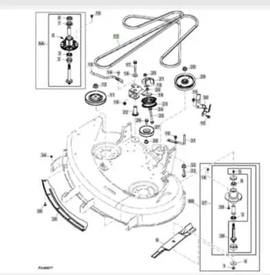deck belt diagram for john deere x360