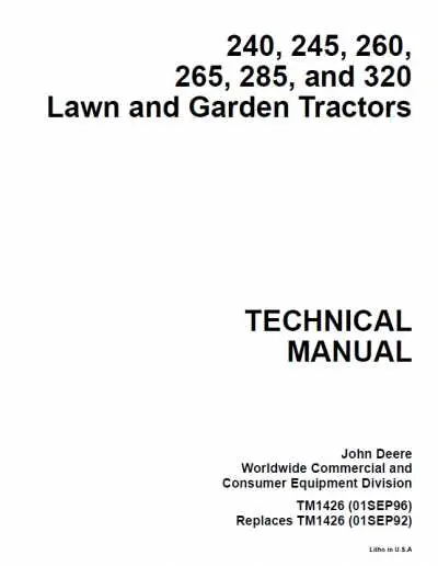 john deere 245 lawn tractor belt diagram
