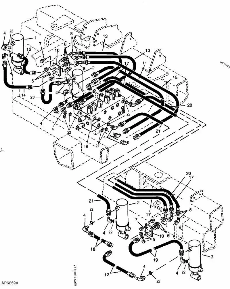 john deere 1790 split row planter diagram for hydraulic motor