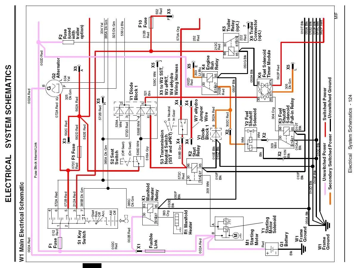 john deere 4400 tractor wiring diagram