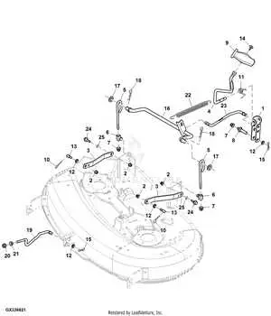 john deere la100 mower deck parts diagram printable