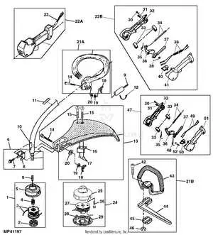 john deere t105s trimmer parts diagram