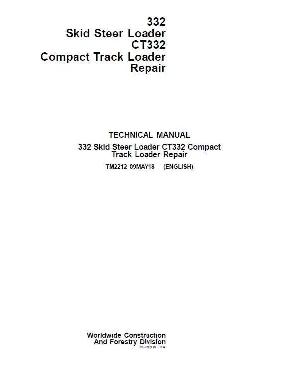 diagram for 332 john deere ignition system
