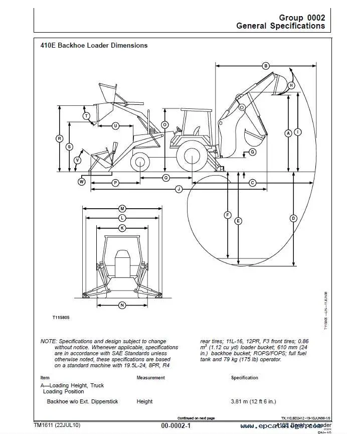 diagram for backhoe loader john deere inside pasrts