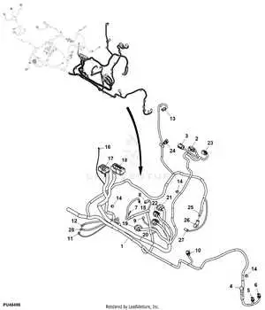 diagram for john deere wiring harness for 850s sn 006444