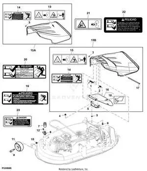 diagram for mowing deck belt on john deere d110