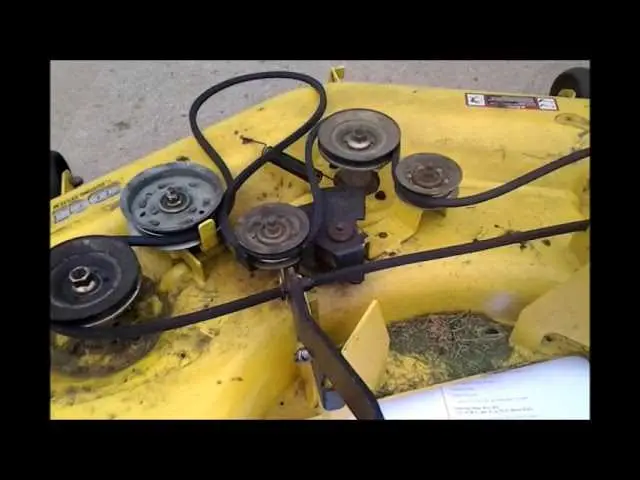 diagram of belt install on john deere d130