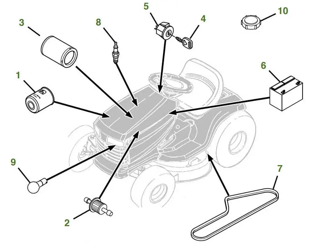diagram of belt install on john deere d130