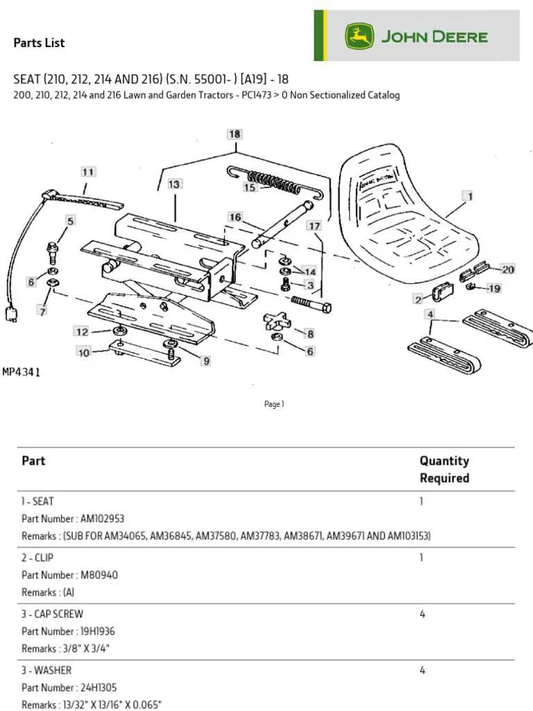 lawn mower john deere parts diagrams