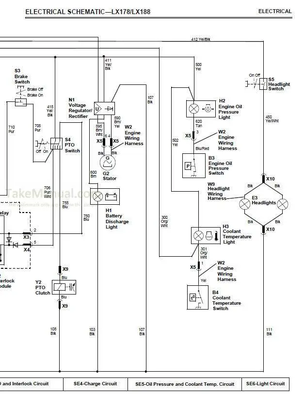 john deere lx172 wiring diagram