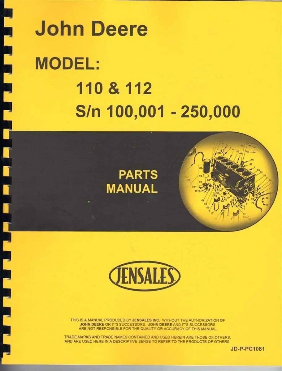 john deere 110 lawn tractor parts diagram