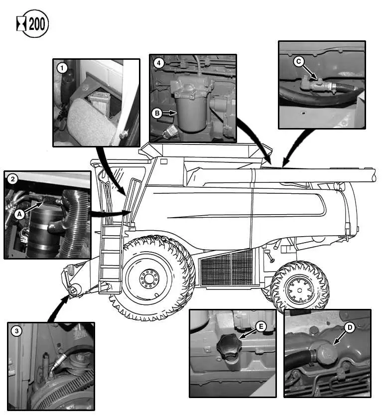john deere combine diagram