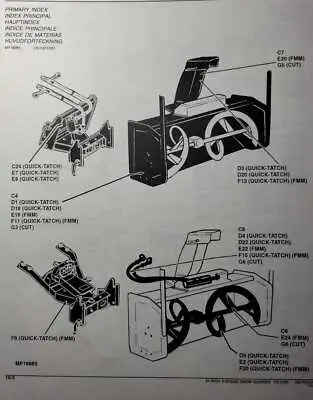 john deere 42 snow blower parts diagram