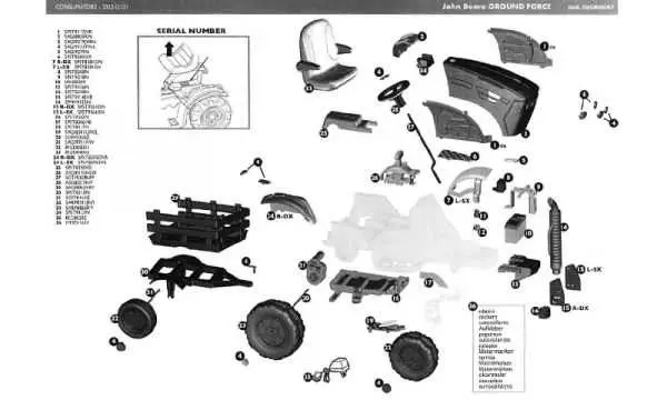 john deere 185 steering parts diagram
