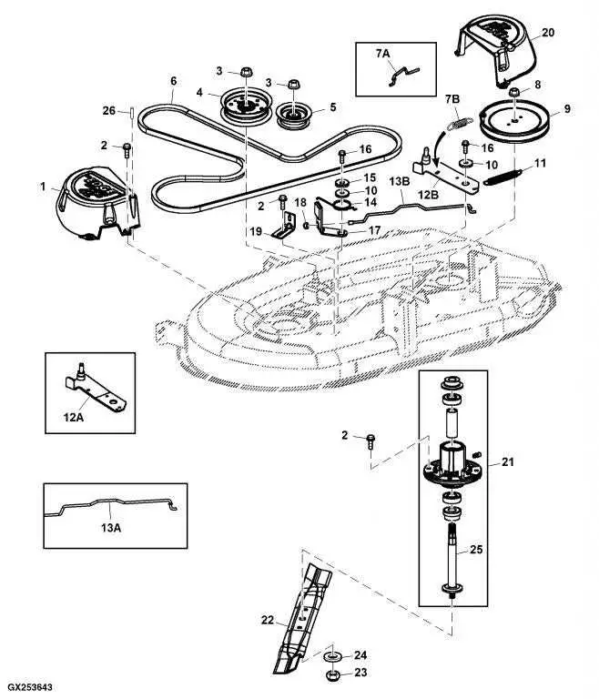 4045 john deere 125 hp diesel serpentine belt diagram