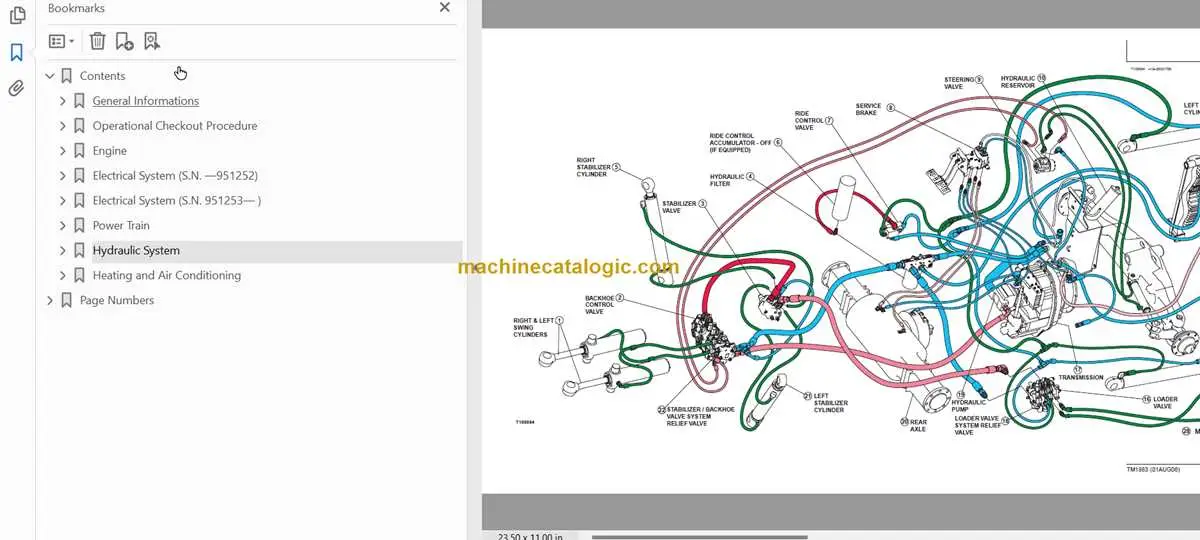 john deere 110 backhoe wiring diagram