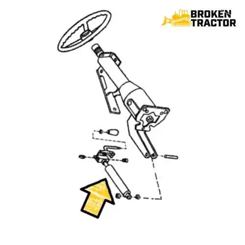 john deere 4310 tilt steering diagram
