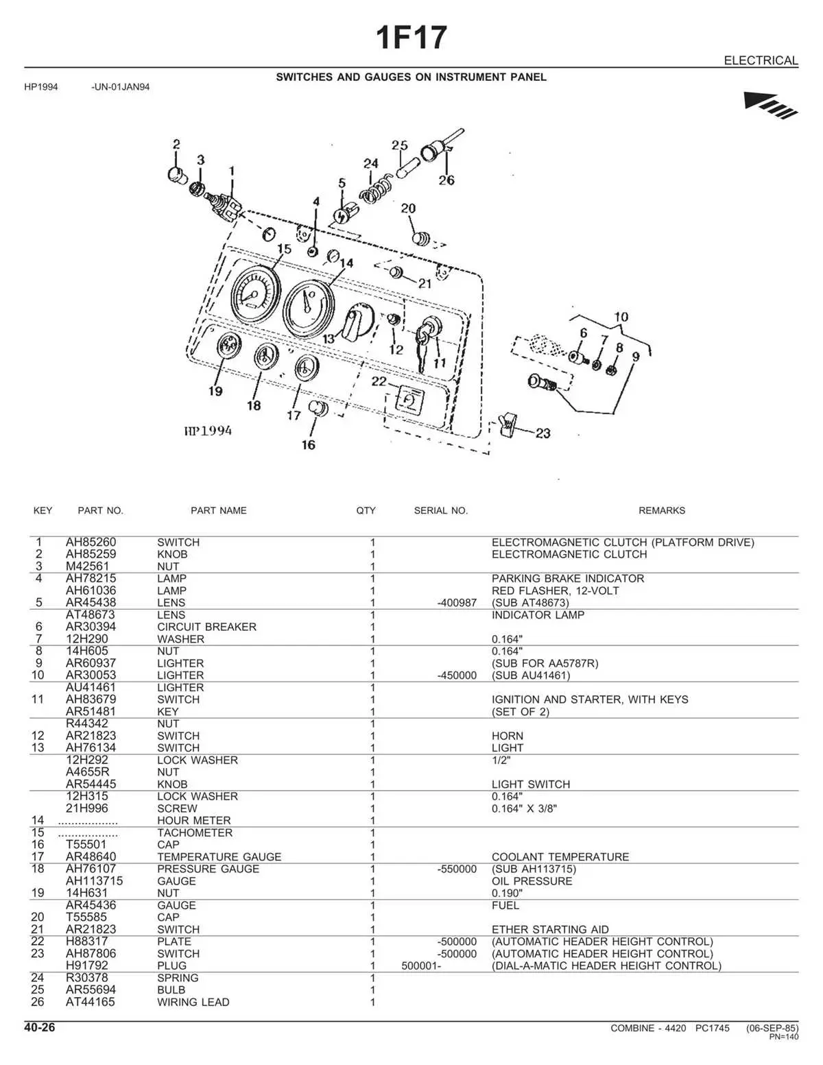 john deere 4420 electrical diagram