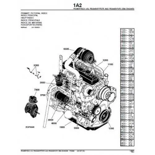 john deer engine diagram
