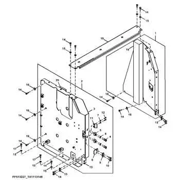 exterior sheet metal panels diagram for john deere 2020