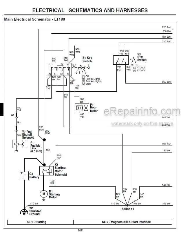 john deere lt170 parts diagram