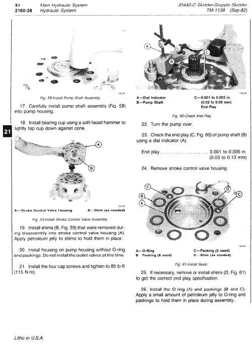 john deere 440 skidder winch diagram